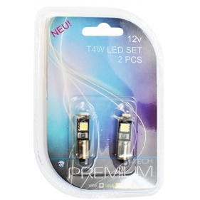 Obrázok pre LED Autožiarovka LB319W DUO - Ba9s 3xSMD5050 CANBUS , biela