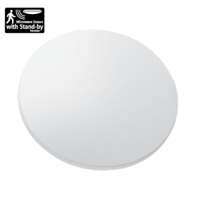 Obrázok pre Led Ceiling vodeodolný kruhový biely 12W/650lm 255mm , IP44 , IK04 , s mikrovlnným senzorom , Teplá biela
