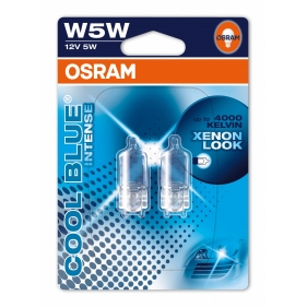 Obrázok pre OSRAM Autožiarovky Cool Blue DUO W5W / T10 12V , 5W , 2825HCBI-02B , Xenon Look