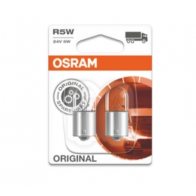 Obrázok pre OSRAM Halogénová Autožiarovka ORIGINAL O5627-02B - Ba15s , 24V , 5W , R5W , 2ks v balení