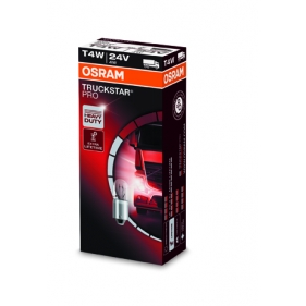 Obrázok pre OSRAM Halogénová Autožiarovka TRUCKSTAR PRO O3930TSP - Ba9s  , T4W , 4W/24V +100% životnosti