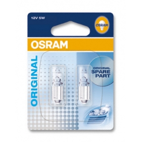Obrázok pre OSRAM Halogénová Autožiarovka ORIGINAL O64111-02B - Ba9s  , T4W , 5W/12V , 2ks v balení