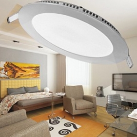Led Panel kruhový strieborný 18W/1300lm 220mm neutrálna biela Obrázok pre Led Panel kruhový strieborný 18W/1300lm 220mm neutrálna biela