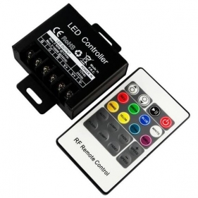 RF ovládač RGB + diaľkové ovládanie 20 tlačidiel 240W 12/24V DC Obrázok pre RF ovládač RGB + diaľkové ovládanie 20 tlačidiel 240W 12/24V DC