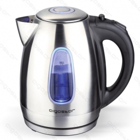 Obrázok pre Rýchlovarná nerezová kanvica - 1,7L , čierna/nerez - 2200W