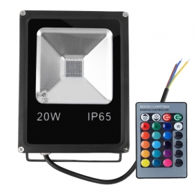 RGB LED reflektor 20W/175lm , SLIM čierny s IR ovládačom a pamäťou MEMORY-F Obrázok pre RGB LED reflektor 20W/175lm , SLIM čierny s IR ovládačom a pamäťou MEMORY-F