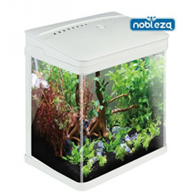 Obrázok pre Akvárium mini 7L , biele s LED osvetlením a filtrom