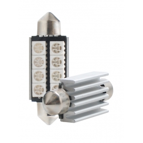 Obrázok pre LED Autožiarovka L309B - C5W 41mm 8xSMD5050 Radiator CANBUS , modrá