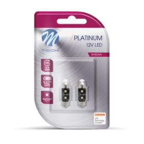Obrázok pre LED Autožiarovka LB814W DUO - C5W 41mm 2xHP , CANBUS , biela