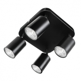 Lampa Luster SIENA štvorcový 190x190mm , 4xGU10 matná čierna Obrázok pre Lampa Luster SIENA štvorcový 190x190mm , 4xGU10 matná čierna