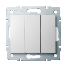 Obrázok pre Kanlux Trojpáčkový lustrový vypínač č.5 Mowion LOGI 02-1090-102 biely