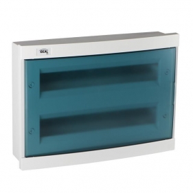 Obrázok pre Plastový rozvádzač pod omietku s DIN lištou IDEAL KDB-F36T 2x18 modulov , IP30 , IK07