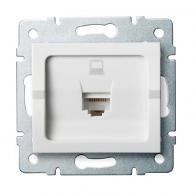 Obrázok pre Kanlux Dátová Zásuvka RJ45Cat Mowion LOGI 02-1400-002 biela