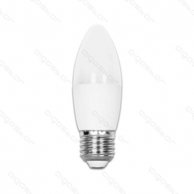 LED žiarovka E27 7W/560lm , svieca C37 , Studená biela Obrázok pre LED žiarovka E27 7W/560lm , svieca C37 , Studená biela