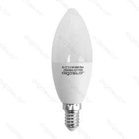 LED žiarovka E14 9W/720lm , svieca C37 , Studená biela Obrázok pre LED žiarovka E14 9W/720lm , svieca C37 , Studená biela