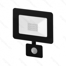 LED reflektor High-End 20W/1800lm , so senzorom , Studená biela Obrázok pre LED reflektor High-End 20W/1800lm , so senzorom , Studená biela