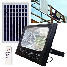 LED Reflektor SENTOUR 40W/1300lm IP67 Studená biela so solárnym panelom 16W 6V a diaľkovým ovládaním Obrázok pre LED Reflektor SENTOUR 40W/1300lm IP67 Studená biela so solárnym panelom 16W 6V a diaľkovým ovládaním