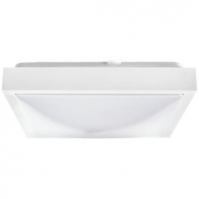 Lampa Luster PLATO štvorcový 300x300mm , 2xE27 , biela matná Obrázok pre Lampa Luster PLATO štvorcový 300x300mm , 2xE27 , biela matná