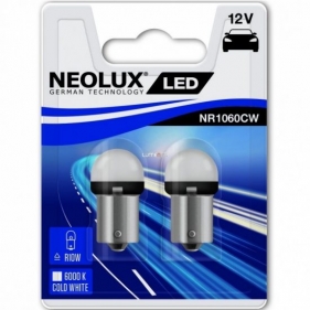 Obrázok pre NEOLUX LED Autožiarovka NR1060CW-02B - Ba15S , 1,2W , Studená biela - 2ks v balení