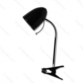 LED stolná lampa flexibilná NEGRO E27 čierna s klipom Obrázok pre LED stolná lampa flexibilná NEGRO E27 čierna s klipom