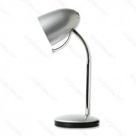 LED stolná lampa flexibilná PLATA E27 strieborná Obrázok pre LED stolná lampa flexibilná PLATA E27 strieborná
