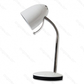 LED stolná lampa flexibilná BLANCO E27 biela Obrázok pre LED stolná lampa flexibilná BLANCO E27 biela