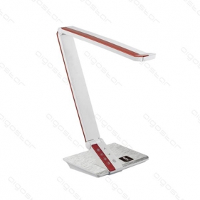 LED stolná lampa stmievateľná LIGHT03 10W/560lm Červeno-strieborná Obrázok pre LED stolná lampa stmievateľná LIGHT03 10W/560lm Červeno-strieborná
