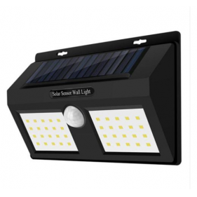 Nástenné Solárne LED osvetlenie IP65 , 40LED , so senzorom , Studená biela Obrázok pre Nástenné Solárne LED osvetlenie IP65 , 40LED , so senzorom , Studená biela