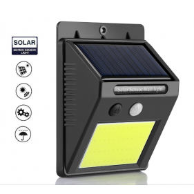 Nástenné Solárne LED osvetlenie IP65 COB , so senzorom , Studená biela Obrázok pre Nástenné Solárne LED osvetlenie IP65 COB , so senzorom , Studená biela