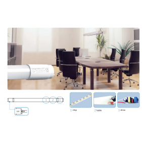 LED trubica T8 25W/1900lm 150cm jednostranná sklenená teplá Obrázok pre LED trubica T8 25W/1900lm 150cm jednostranná sklenená teplá