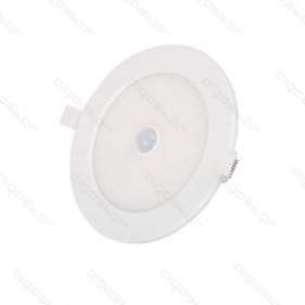 Led Panel kruhový biely 12W/750lm 170mm Teplá biela s PIR senzorom Obrázok pre Led Panel kruhový biely 12W/750lm 170mm Teplá biela s PIR senzorom