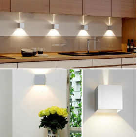 Nástenné vonkajšie svietidlo biele WallLamp 10W , 2xCOB , IP65 , Teplá biela s nastaviteľným uhlom svietenia Obrázok pre Nástenné vonkajšie svietidlo biele WallLamp 10W , 2xCOB , IP65 , Teplá biela s nastaviteľným uhlom svietenia