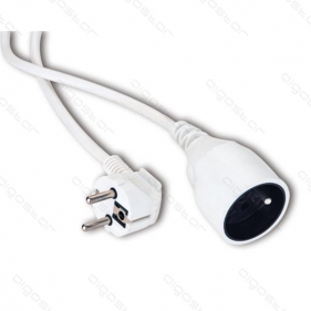 Obrázok pre Predlžovací kábel 16A/250V~2P+E H05VV-F 3G1.0mm² zásuvka/vidlica PVC 3M