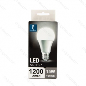 LED žiarovka E27 15W/1200lm , klasik A60 , box , Studená biela Obrázok pre LED žiarovka E27 15W/1200lm , klasik A60 , box , Studená biela