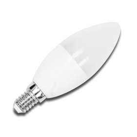 LED žiarovka E14 6W/480lm , svieca C37 , Teplá biela Obrázok pre LED žiarovka E14 6W/480lm , svieca C37 , Teplá biela