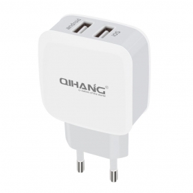 Obrázok pre EU vysokorýchlostná nabíjačka 2,4A , 2x USB Port , s káblom Micro USB