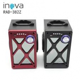 Obrázok pre Multifunkčný bezdrôtový Wireless INOVA reproduktor / Speaker čierny s diaľkovým ovládaním