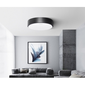 Obrázok pre Led Ceiling kruhový čierny prisadený LIGHT02 12W/600lm , 230mm , Studená biela