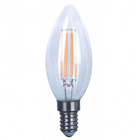 LED žiarovka FILUX E14 4W/410lm , svieca LED vlákno , neutrálna = 40W Obrázok pre LED žiarovka FILUX E14 4W/410lm , svieca LED vlákno , neutrálna = 40W