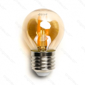 LED žiarovka E27 6W/520lm , glóbus G45 LED vlákno AMBER , Teplá biela Obrázok pre LED žiarovka E27 6W/520lm , glóbus G45 LED vlákno AMBER , Teplá biela