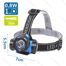 Obrázok pre LED čelová lampa 0,8W/22lm , 3xAAA , IPX3 , 7000K