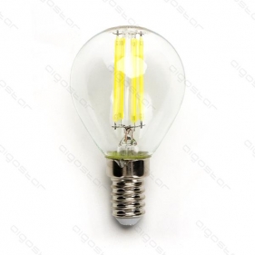LED žiarovka E14 4W/470lm , glóbus G45 LED vlákno , Studená biela Obrázok pre LED žiarovka E14 4W/470lm , glóbus G45 LED vlákno , Studená biela