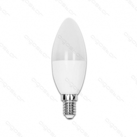 LED žiarovka E14 7W/560lm , svieca C37 , Studená biela Obrázok pre LED žiarovka E14 7W/560lm , svieca C37 , Studená biela