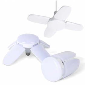 LED žiarovka E27 60W/4500lm , so štyrmi nastaviteľnými lopatkami , studená biela Obrázok pre LED žiarovka E27 60W/4500lm , so štyrmi nastaviteľnými lopatkami , studená biela