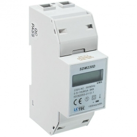 Obrázok pre LC-Tec Elektromer digitálny 1F 2P na DIN lištu