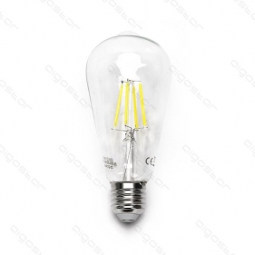 LED žiarovka E27 6W/750lm , ST64 LED vlákno , Studená biela Obrázok pre LED žiarovka E27 6W/750lm , ST64 LED vlákno , Studená biela