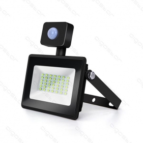 LED reflektor 30W/2700lm , so senzorom , Studená biela Obrázok pre LED reflektor 30W/2700lm , so senzorom , Studená biela