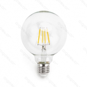 LED žiarovka E27 4W/450lm , G95 LED vlákno , Teplá biela Obrázok pre LED žiarovka E27 4W/450lm , G95 LED vlákno , Teplá biela
