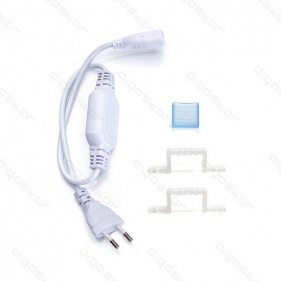 Sada pre integrovaný LED pás 230V 2835 a 5050 - prívodný kábel Obrázok pre Sada pre integrovaný LED pás 230V 2835 a 5050 - prívodný kábel