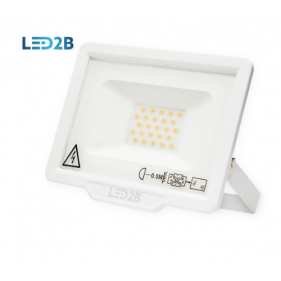 KOBI LED reflektor LED2B 20W/1600lm , SLIM , biely , IP65 , bez senzora , Studená biela Obrázok pre KOBI LED reflektor LED2B 20W/1600lm , SLIM , biely , IP65 , bez senzora , Studená biela